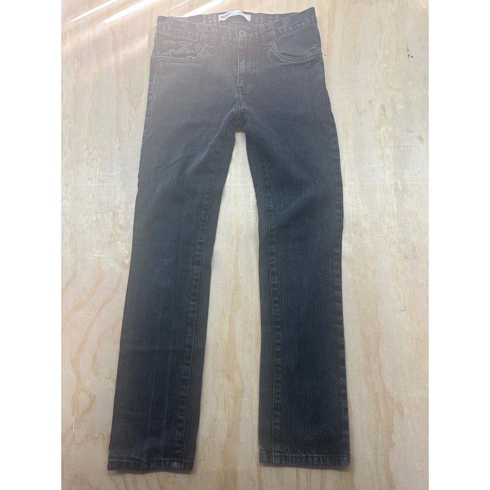 Levis 510 Skinny Jeans Kids Size 16 Reg Black‎ Denim W28 L28 5510-508